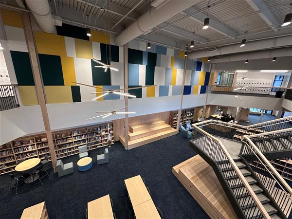 library view from upper level